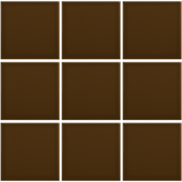 Complementto wandtegel Liso 10x10 Mocca glans, afname per doos van 0,5 m²