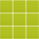 Complementto wandtegel Liso 10x10 Moss Green glans, afname per doos van 0,5 m²