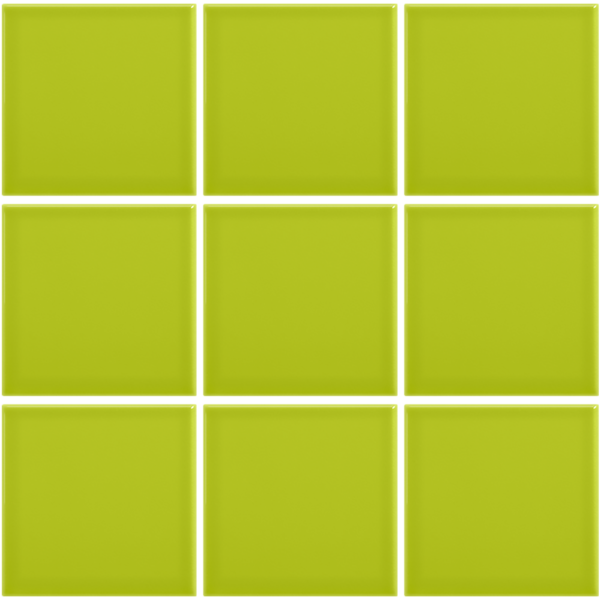 Complementto wandtegel Liso 10x10 Moss Green glans, afname per doos van 0,5 m²