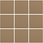 Complementto wandtegel Liso 10x10 Mushroom glans, afname per doos van 0,5 m²