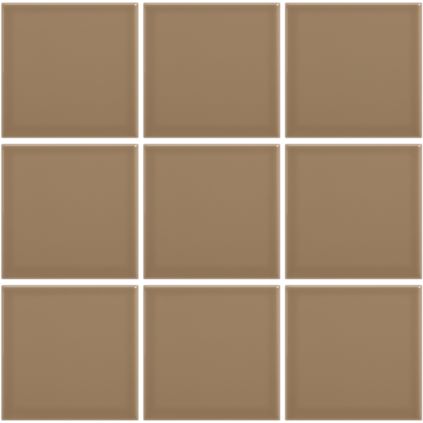 Complementto wandtegel Liso 10x10 Mushroom glans, afname per doos van 0,5 m²