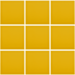 Complementto wandtegel Liso 10x10 Mustard glans, afname per doos van 0,5 m²