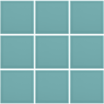 Complementto wandtegel Liso 10x10 Ocean Blue glans, afname per doos van 0,5 m²