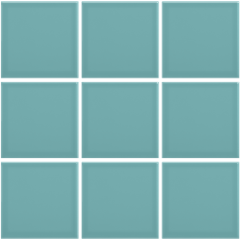 Complementto wandtegel Liso 10x10 Ocean Blue glans a 0,5 m²