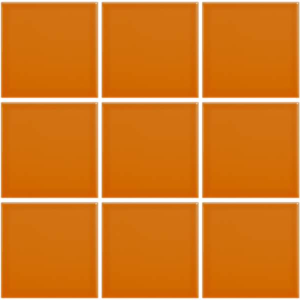 Complementto wandtegel Liso 10x10 Orange glans, afname per doos van 0,5 m²