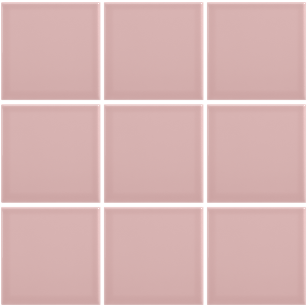Complementto wandtegel Liso 10x10 Pink glans, afname per doos van 0,5 m²