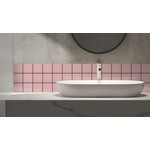 Complementto wandtegel Liso 10x10 Pink glans, afname per doos van 0,5 m²