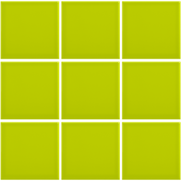 Complementto wandtegel Liso 10x10 Pistacho glans, afname per doos van 0,5 m²