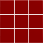 Complementto wandtegel Liso 10x10 Red glans, afname per doos van 0,5 m²