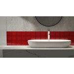 Complementto wandtegel Liso 10x10 Red glans, afname per doos van 0,5 m²