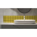 Complementto wandtegel Liso 10x10 Sand glans, afname per doos van 0,5 m²
