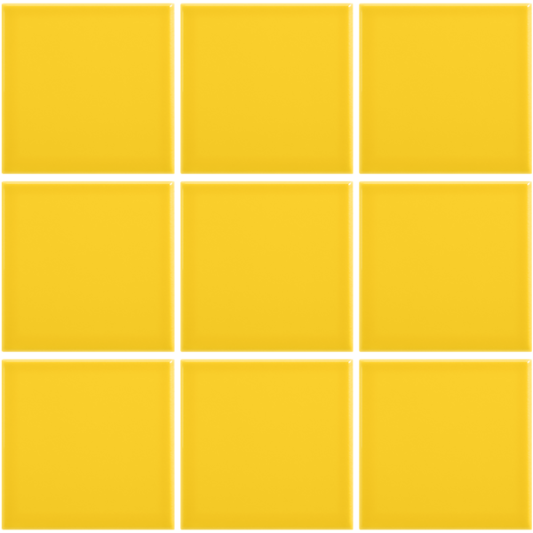 Complementto wandtegel Liso 10x10 Yellow glans, afname per doos van 0,5 m²