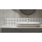 Complementto wandtegel Liso 10x10 Ash mat, afname per doos van 0,5 m²