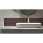 Complementto wandtegel Liso 10x10 Chocolate mat, afname per doos van 0,5 m²