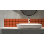 Complementto wandtegel Liso 10x10 Coral mat, afname per doos van 0,5 m²