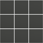 Complementto wandtegel Liso 10x10 Grafite mat, afname per doos van 0,5 m²