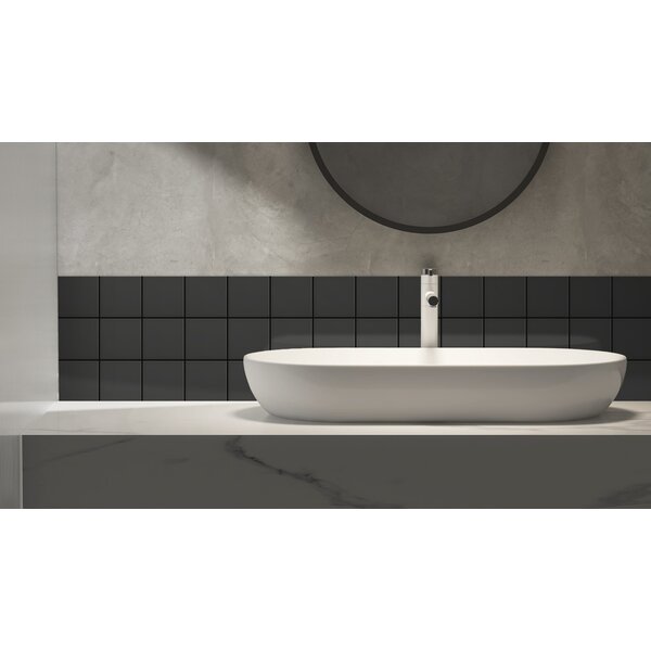 Complementto wandtegel Liso 10x10 Grafite mat, afname per doos van 0,5 m²