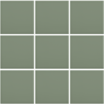 Complementto wandtegel Liso 10x10 Khaki Green mat, afname per doos van 0,5 m²
