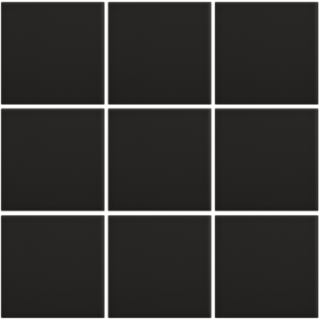 Complementto wandtegel Liso 10x10 Black mat a 0,5 m²