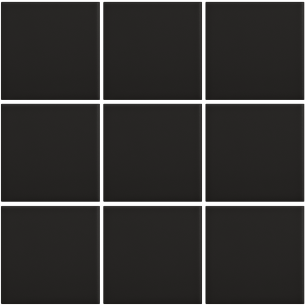 Complementto wandtegel Liso 10x10 Black mat, afname per doos van 0,5 m²