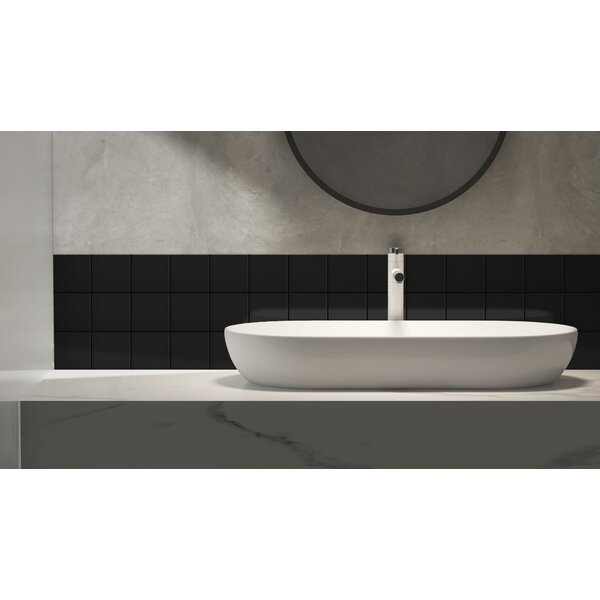 Complementto wandtegel Liso 10x10 Black mat, afname per doos van 0,5 m²