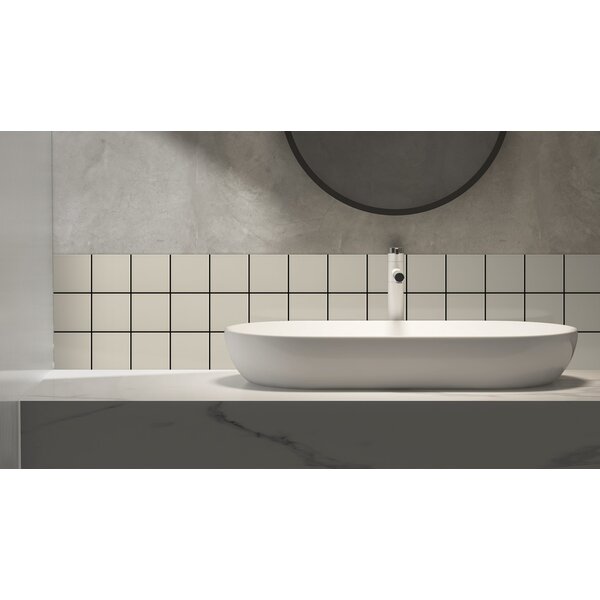 Complementto wandtegel Liso 10x10 Bone mat, afname per doos van 0,5 m²