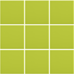 Complementto wandtegel Liso 10x10 Pistacho mat, afname per doos van 0,5 m²