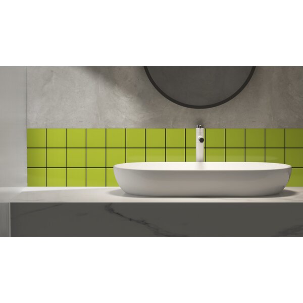 Complementto wandtegel Liso 10x10 Pistacho mat, afname per doos van 0,5 m²