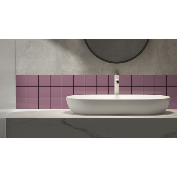 Complementto wandtegel Liso 10x10 Mauve mat, afname per doos van 0,5 m²