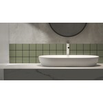 Complementto wandtegel Liso 10x10 Olive mat, afname per doos van 0,5 m²