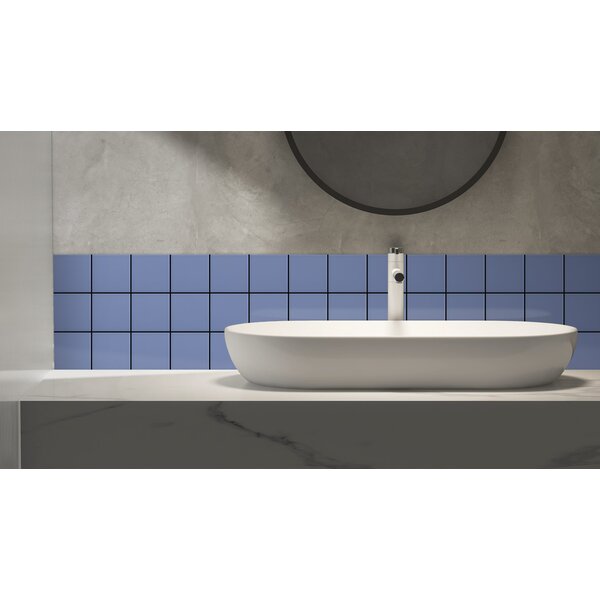 Complementto wandtegel Liso 10x10 Sky Blue mat, afname per doos van 0,5 m²