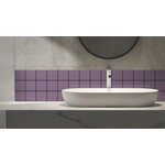 Complementto wandtegel Liso 10x10 Violet mat, afname per doos van 0,5 m²