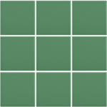 Complementto wandtegel Liso 10x10 Green mat glans, afname per doos van 0,5 m²