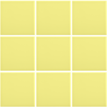 Complementto wandtegel Liso 10x10 Lemon mat glans, afname per doos van 0,5 m²