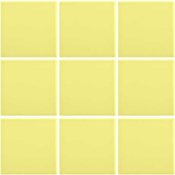 Complementto wandtegel Liso 10x10 Lemon mat glans, afname per doos van 0,5 m²