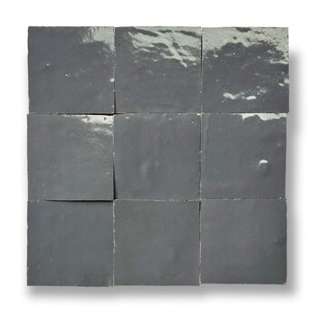De Tegel BV Zellige Alhambra nr 40 Gris Fonce 10x10 cm a 1 m²