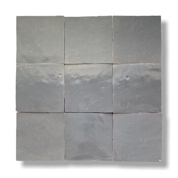 De Tegel BV Zellige Alhambra nr 63 Gris Souris 10x10 cm a 1 m²