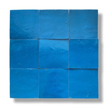 De Tegel BV Zellige Alhambra nr 26 Bleu Balin 10x10 cm a 1 m²