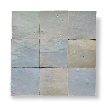 De Tegel BV Zellige Alhambra nr 23 Blue Ciel 10x10 cm a 1 m²