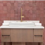 De Tegel BV Zellige Alhambra nr 12 Vieux Rose 10x10 cm, afname per doos van 1 m²