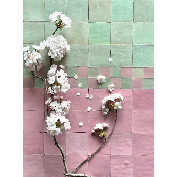 De Tegel BV Zellige Alhambra nr 05 Rose 10x10 cm, afname per doos van 1 m²