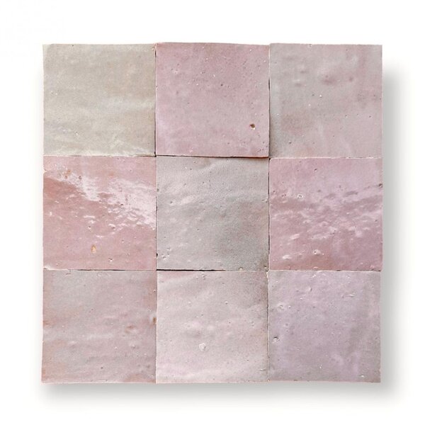 De Tegel BV Zellige Alhambra nr 1910 10x10 cm, afname per doos van 1 m²