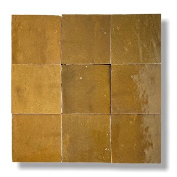 De Tegel BV Zellige Alhambra nr 20 Brun 10x10 cm a 1 m²