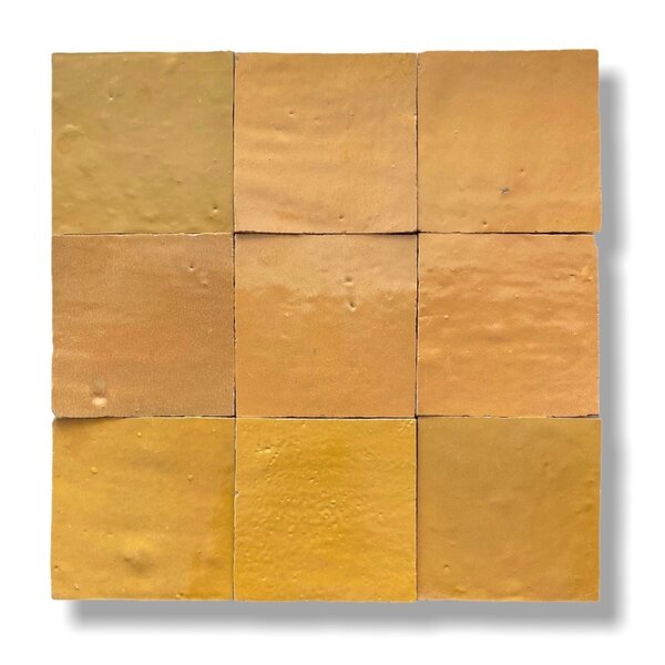 De Tegel BV Zellige Alhambra nr 25 Calendula 10x10 cm, afname per doos van 1 m²