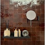 De Tegel BV Zellige Alhambra nr 34 Chocolat 10x10 cm, afname per doos van 1 m²