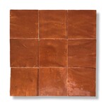 De Tegel BV Zellige Alhambra nr 47 Bronze 10x10 cm, afname per doos van 1 m²