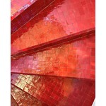 De Tegel BV Zellige Alhambra nr 38 Rouge Coral 10x10 cm, afname per doos van 1 m²