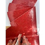 De Tegel BV Zellige Alhambra nr 38 Rouge Coral 10x10 cm, afname per doos van 1 m²