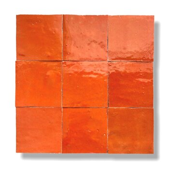 De Tegel BV Zellige Alhambra nr 74 Orange 10x10 cm a 1 m²
