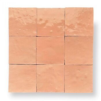 De Tegel BV Zellige Alhambra nr 75 Salmon 10x10 cm a 1 m²